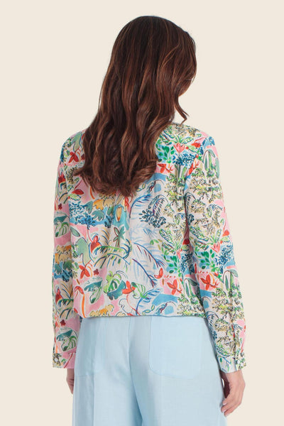 Printed Blouse in Fine Cotton