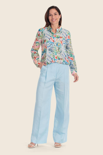 Printed Blouse in Fine Cotton