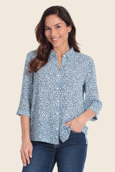 Blouse with Small Heart Print