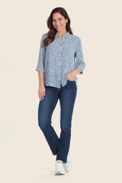 Blouse with Small Heart Print