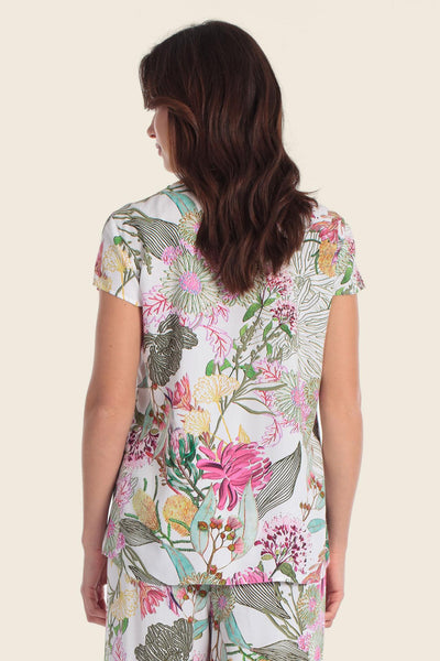 Printed Short-Sleeve Top