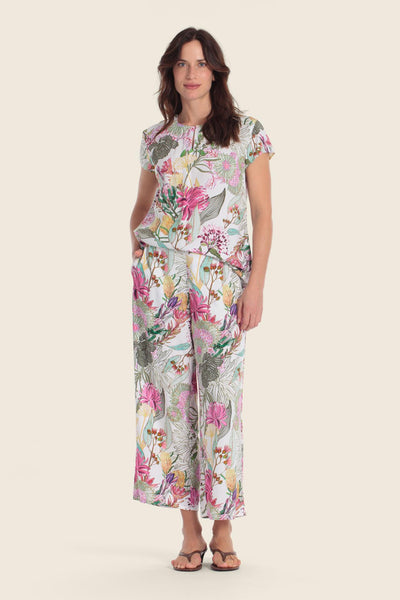 Printed Short-Sleeve Top