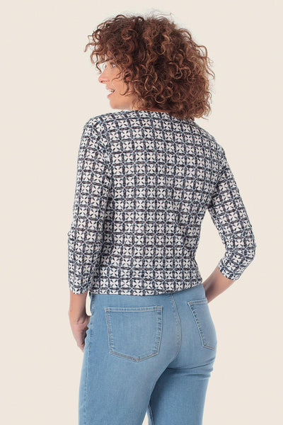 Printed 3/4 Sleeve Top