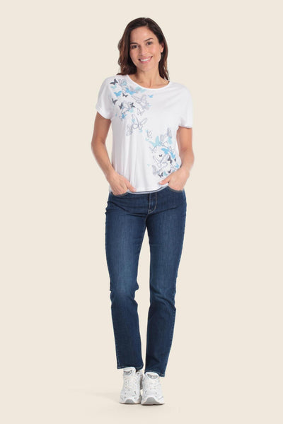 T-Shirt with Butterfly Print