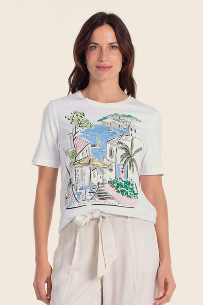 Cotton T-Shirt with Print