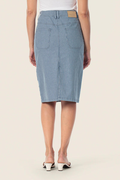 Denim Striped Skirt