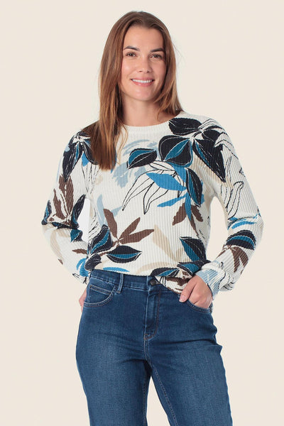Ribbed Knit with Print