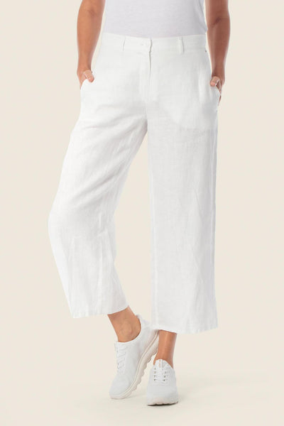 Cropped Linen Pants