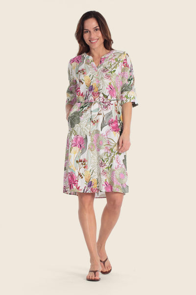 Printed Linen Dress