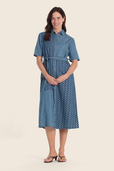 Shirtmaker-Style Denim Dress