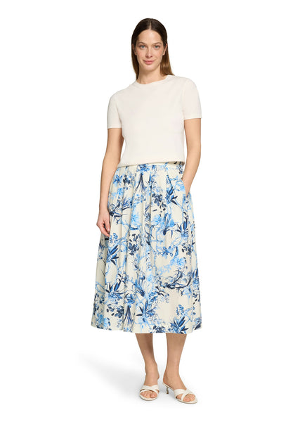 VERA MONT Floral Print Skirt
