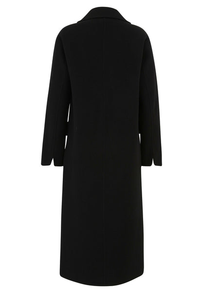 Double-Breasted Wool Blend Coat