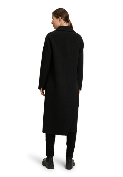 Double-Breasted Wool Blend Coat