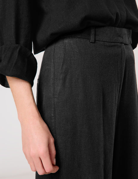 Linen-Blend Pants