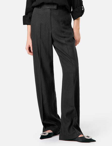 Linen-Blend Pants