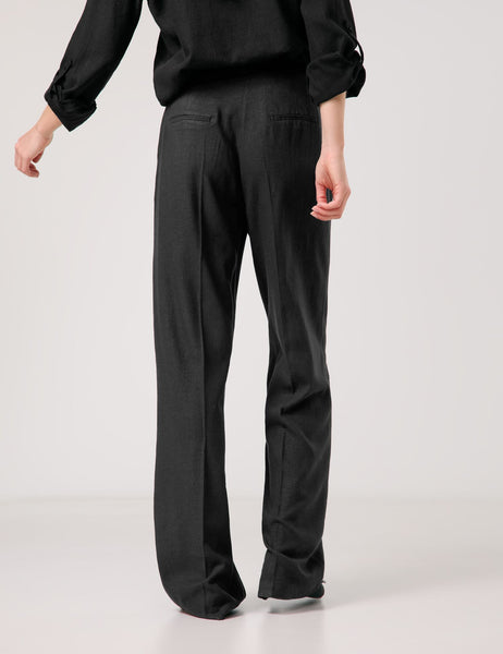 Linen-Blend Pants