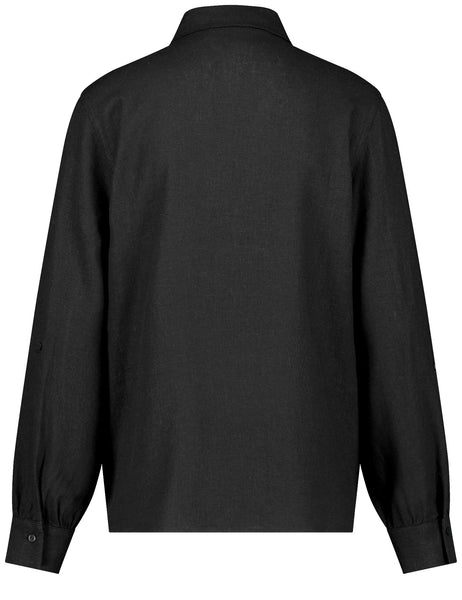 Linen-Blend Shirt