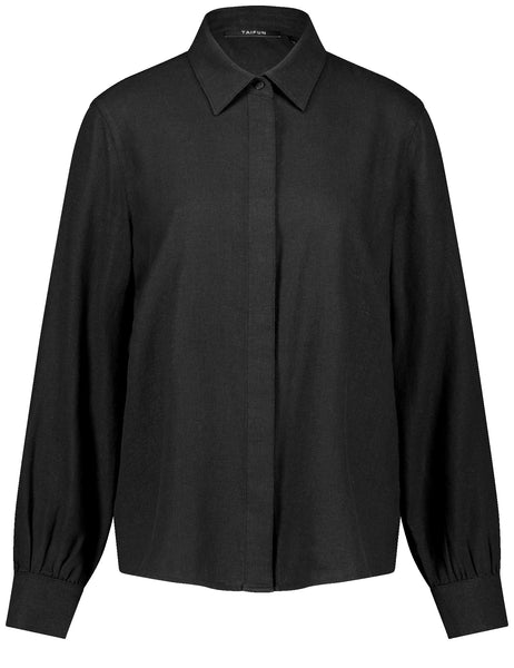 Linen-Blend Shirt