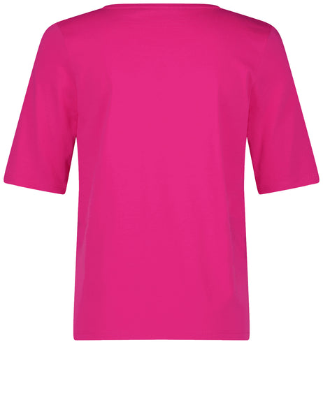 Cotton T-Shirt with Trim