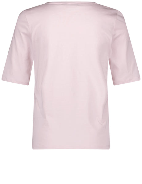 Cotton T-Shirt with Trim