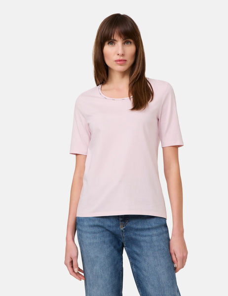 Cotton T-Shirt with Trim