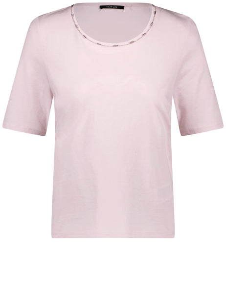 Cotton T-Shirt with Trim