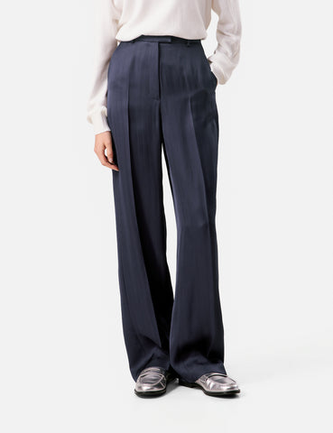 Wide-Leg Pants in Navy