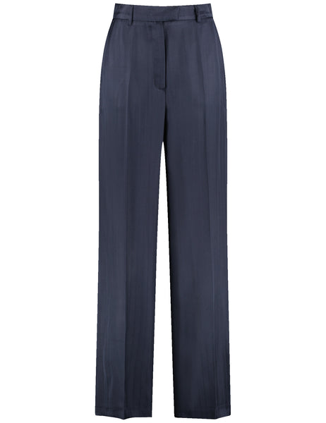 Wide-Leg Pants in Navy