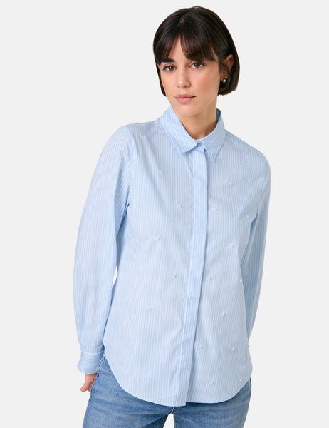 Striped Shirt with Beads