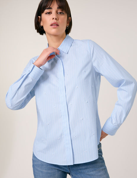 Striped Shirt with Beads