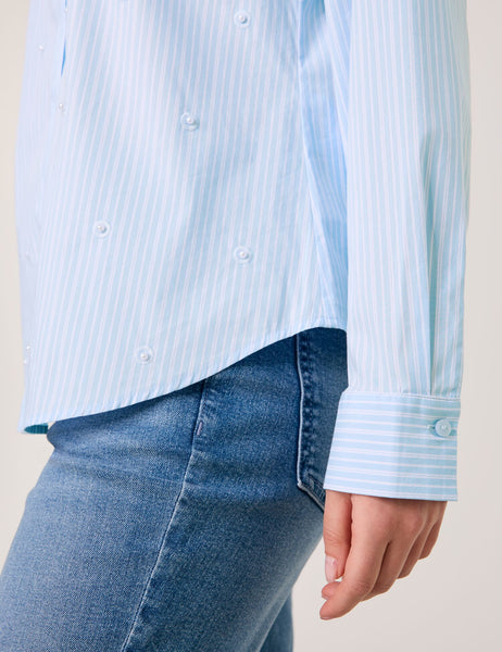 Striped Shirt with Beads