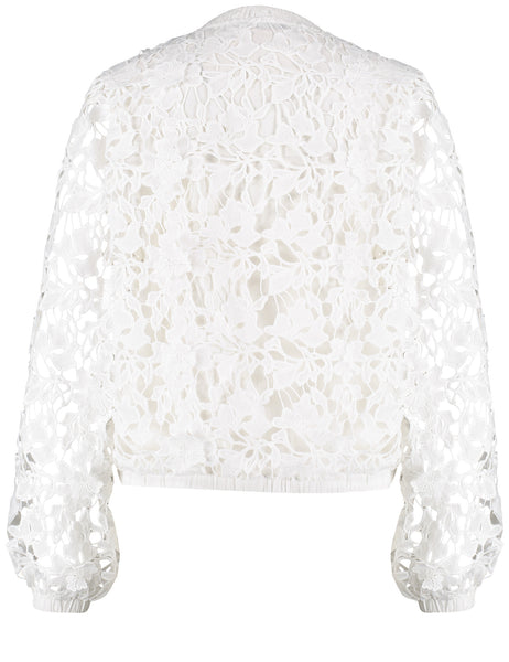 Lace Bomber Jacket