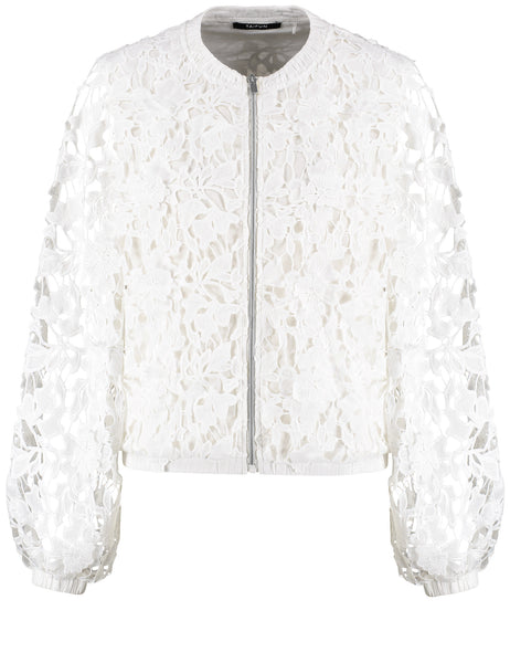Lace Bomber Jacket