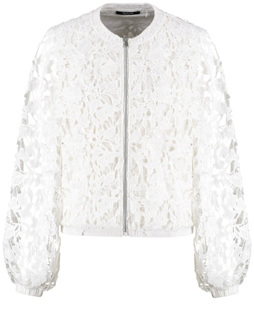 Lace Bomber Jacket