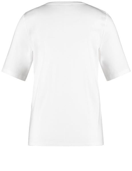 Cotton T-Shirt with Trim