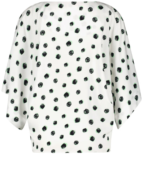Blouse with Draped Sleeve