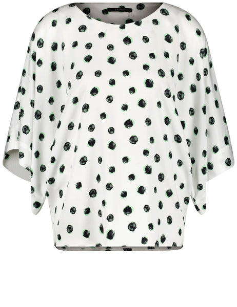 Blouse with Draped Sleeve