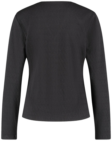 V-Neck Long-Sleeve Top