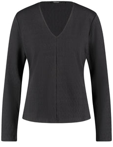 V-Neck Long-Sleeve Top
