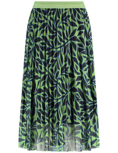 Jersey Knit Skirt with Pleats
