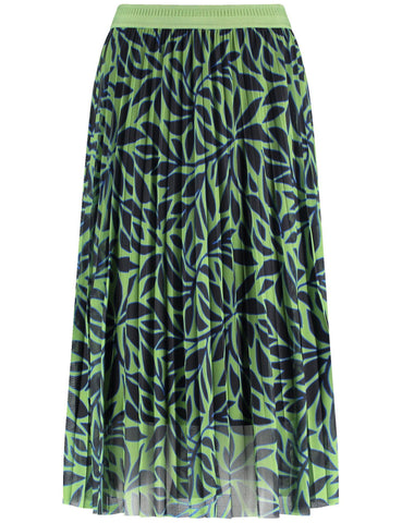 Jersey Knit Skirt with Pleats