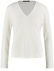 V-Neck Long-Sleeve Top