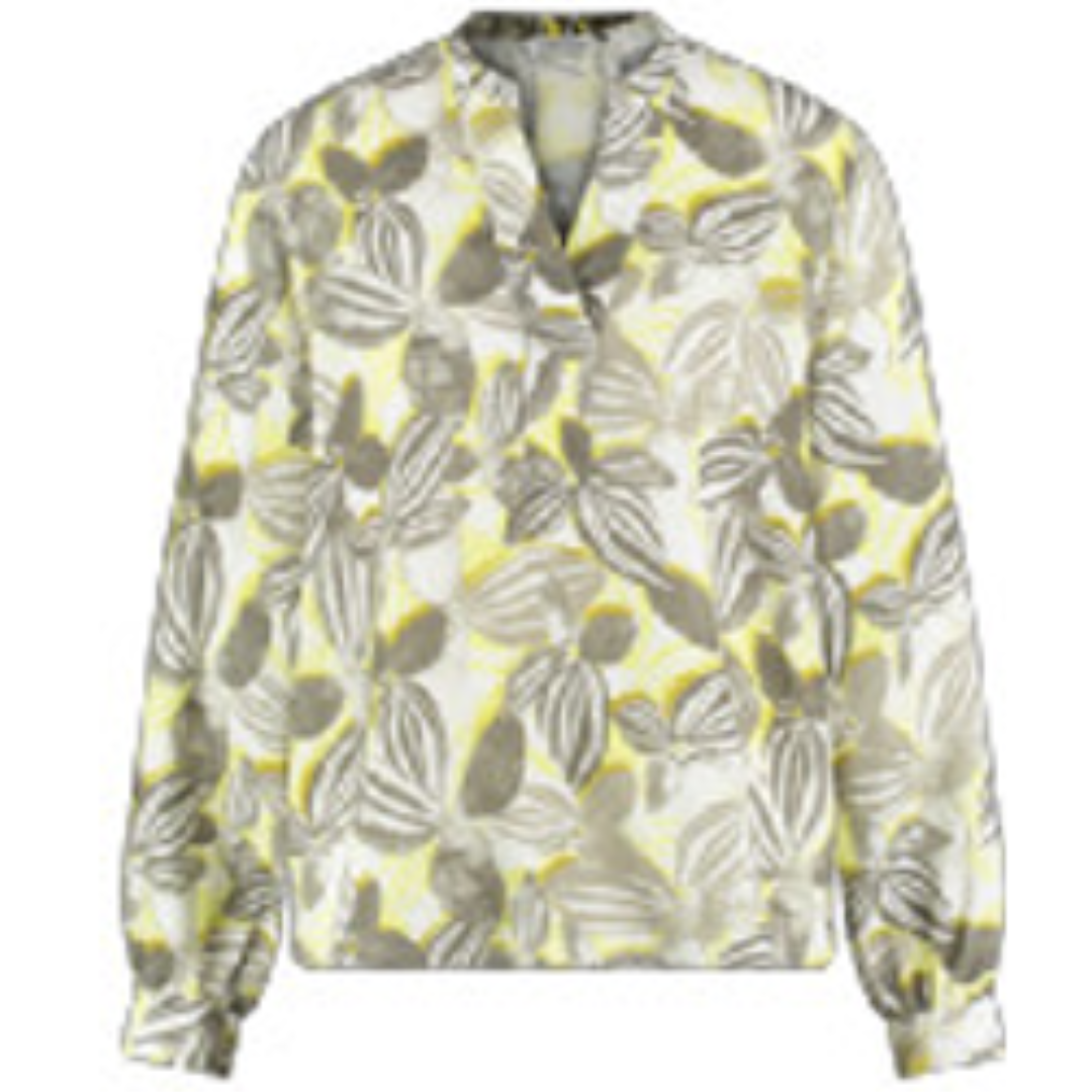 Linen Print Blouse