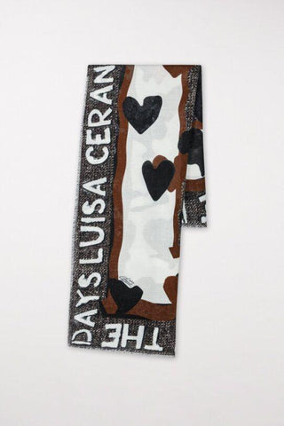 Scarf with Little Heart Print