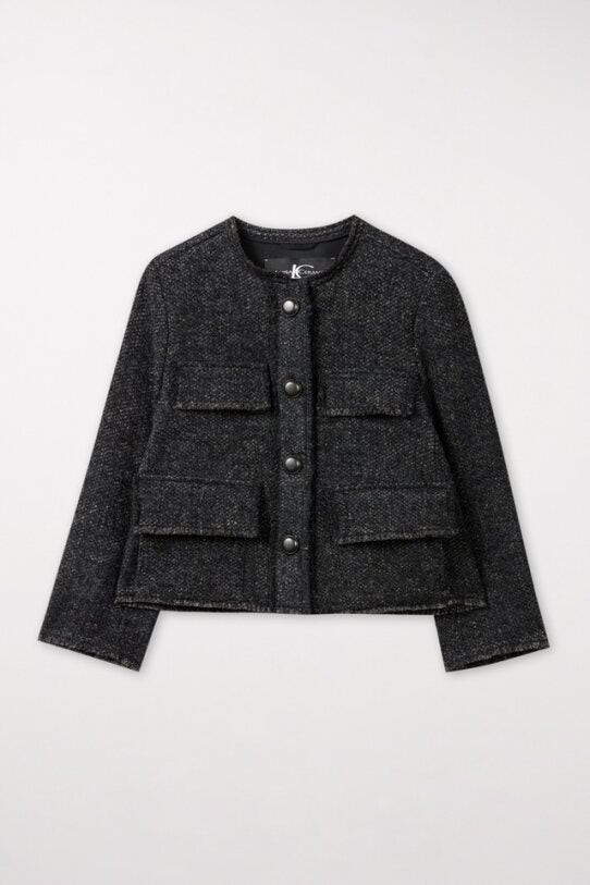 Two-Tone Tweed Jacket