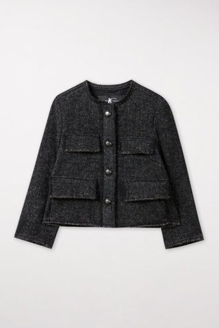 Two-Tone Tweed Jacket